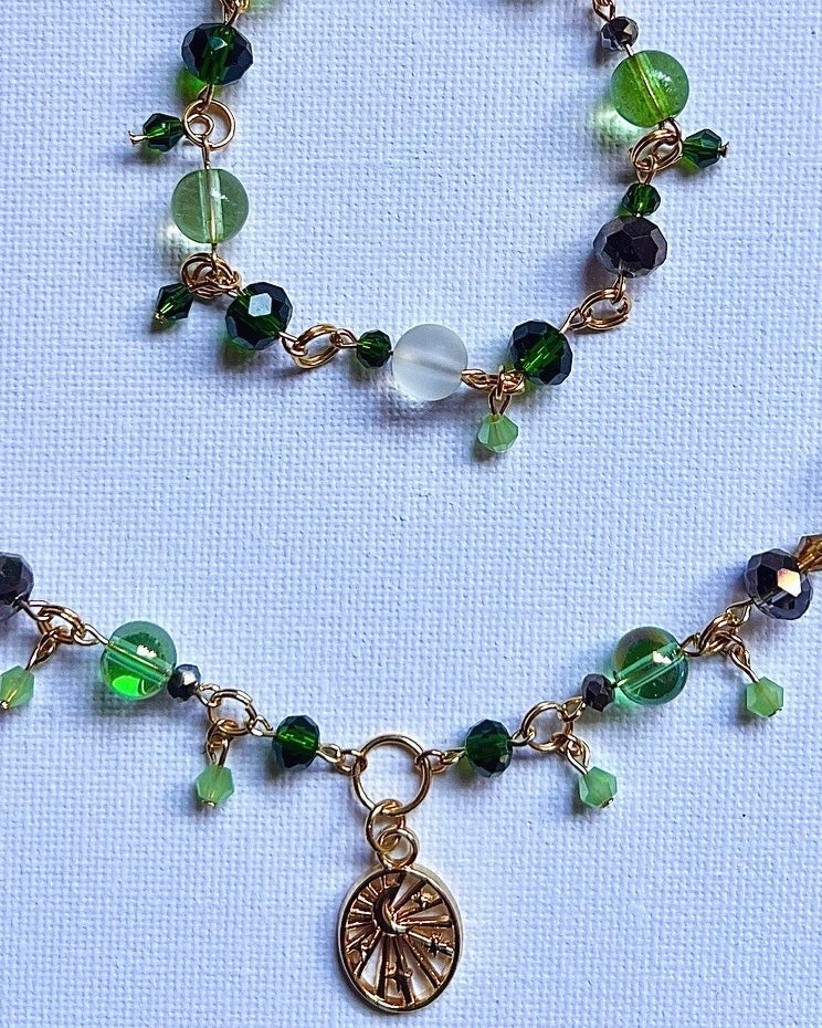 enchanted forest at night necklace
