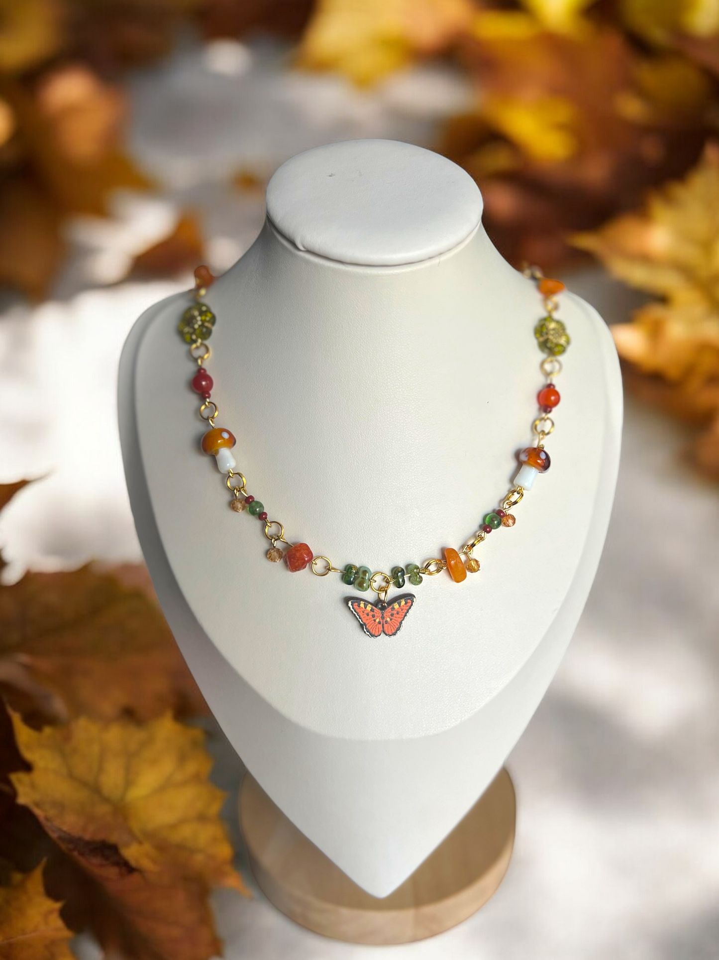 Autumn Butterfly Necklace