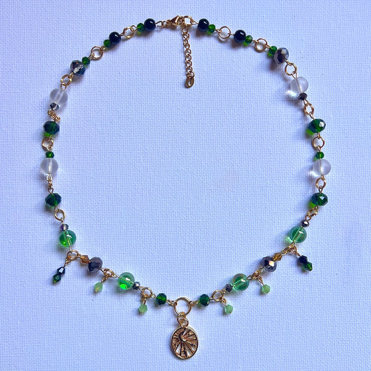 enchanted forest at night necklace