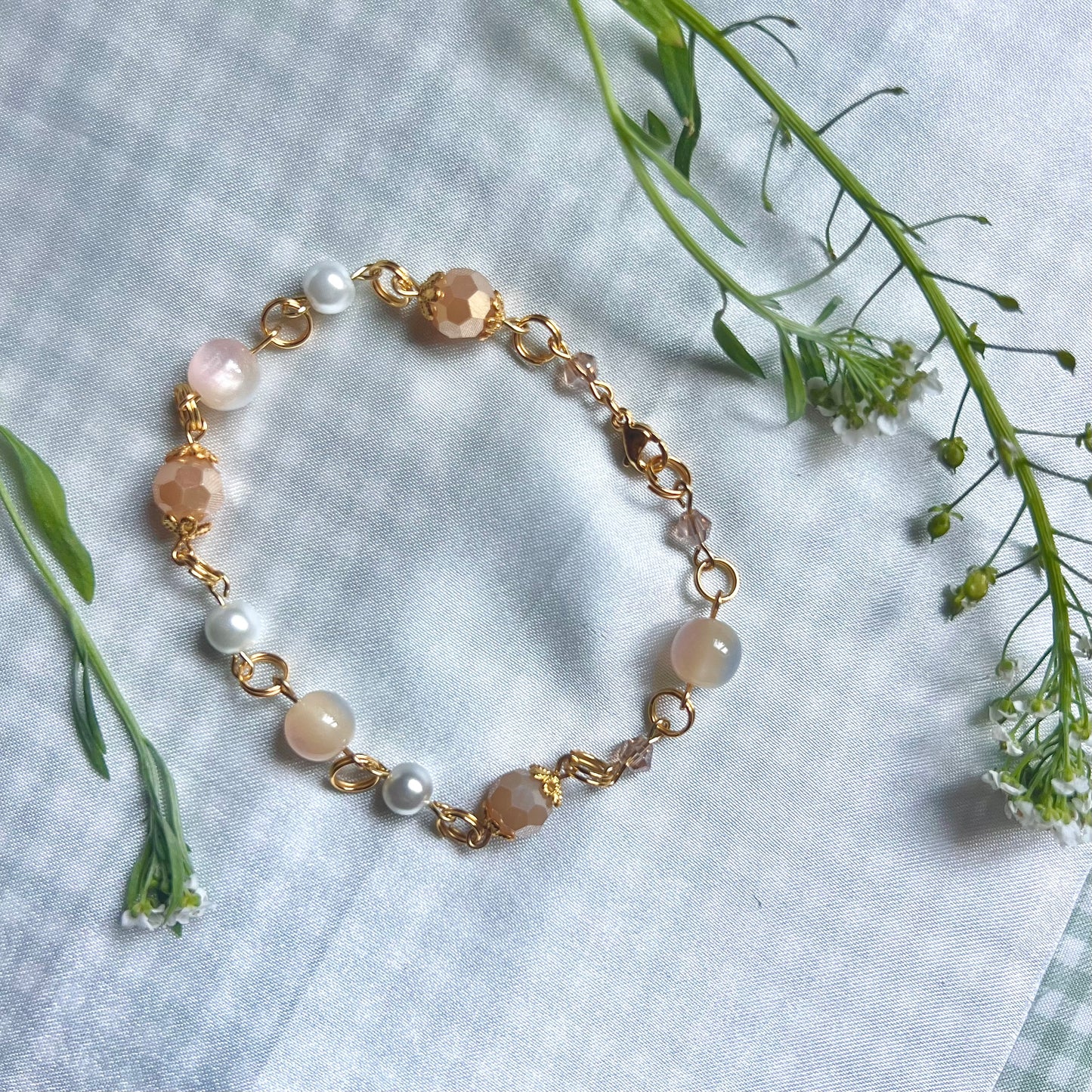 Sun-Kissed Pearl Bracelet