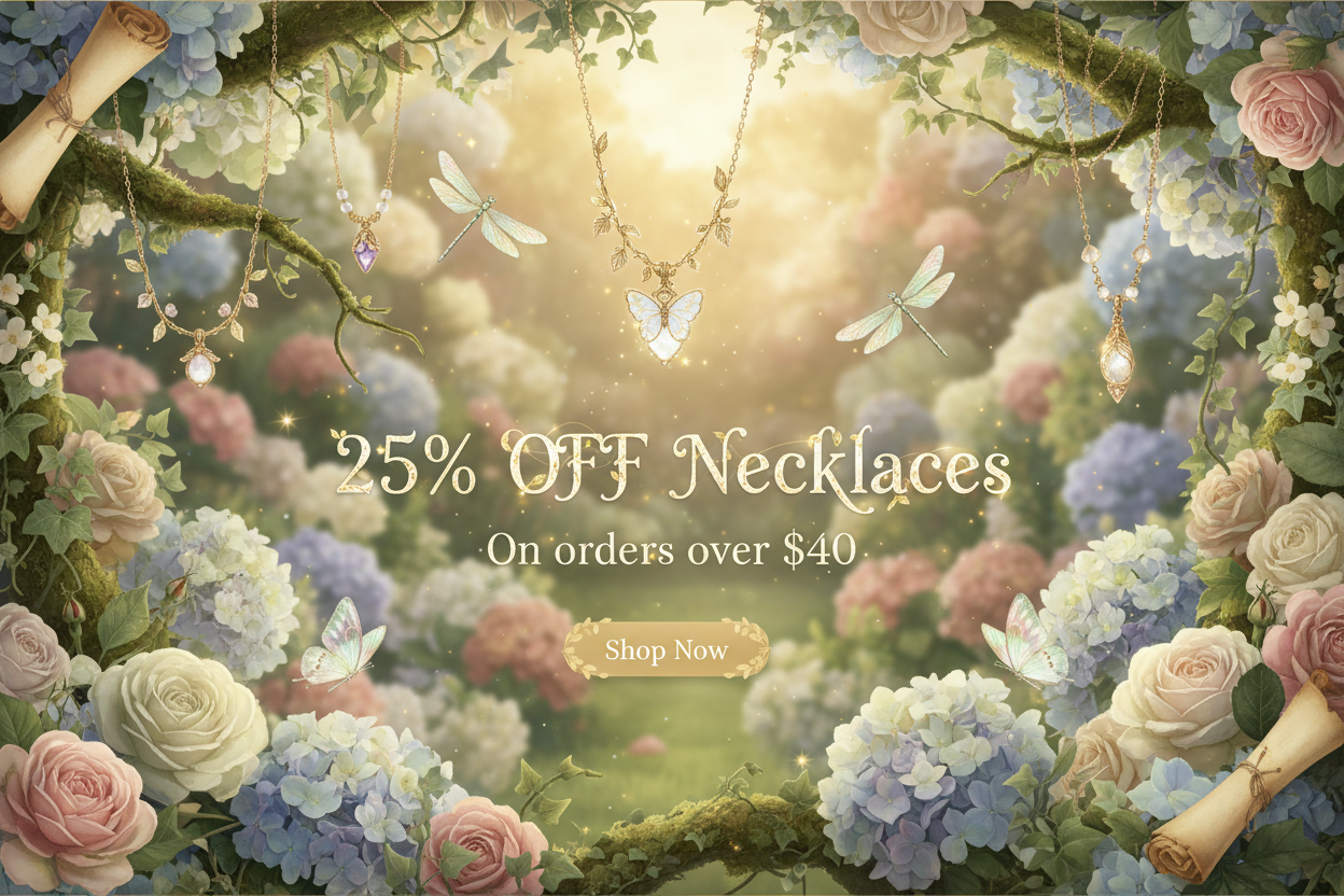 25% Off Necklaces Sale Banner