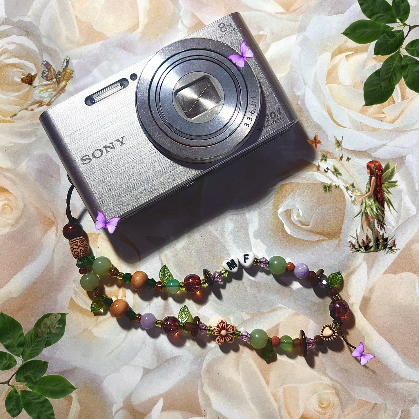 Personalized Beaded Camera/Wrist/Phone Strap