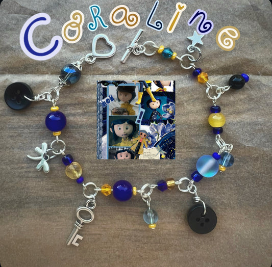 through the hidden door — coraline charm bracelet