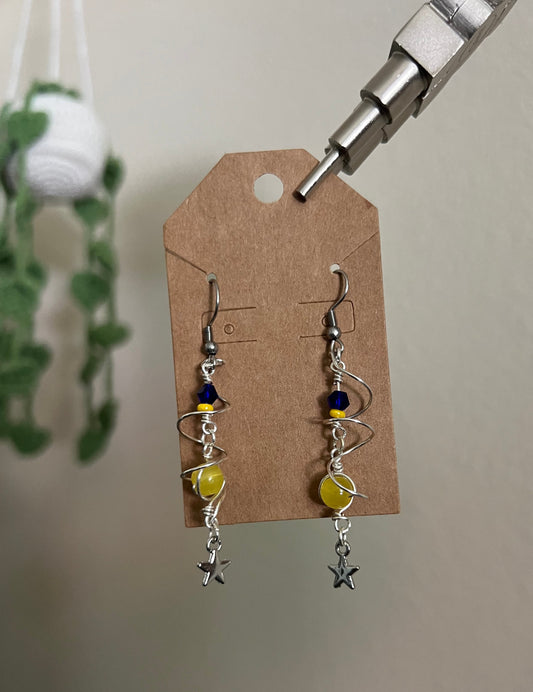 spiral earrings - coraline inspired
