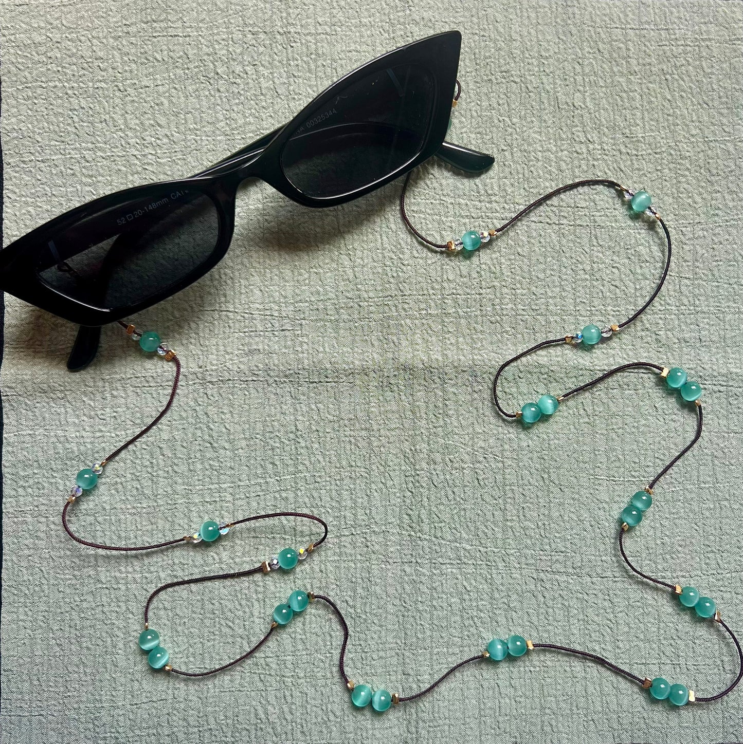 simple beaded glasses lanyard chain