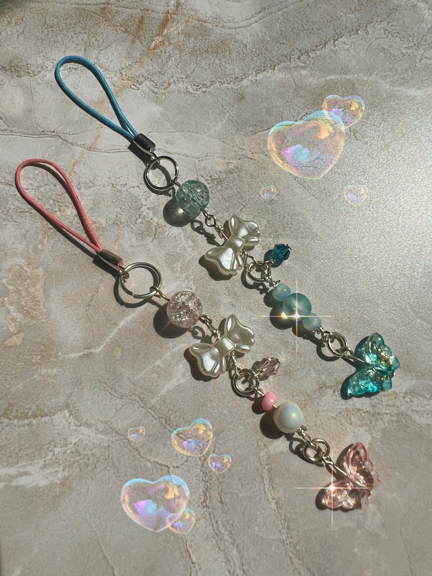Bow and Butterfly Phone Charms