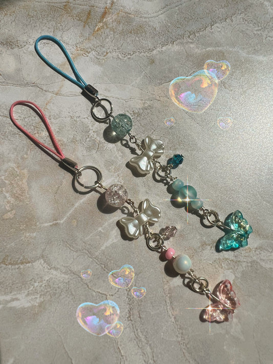 Bow and Butterfly Phone Charms