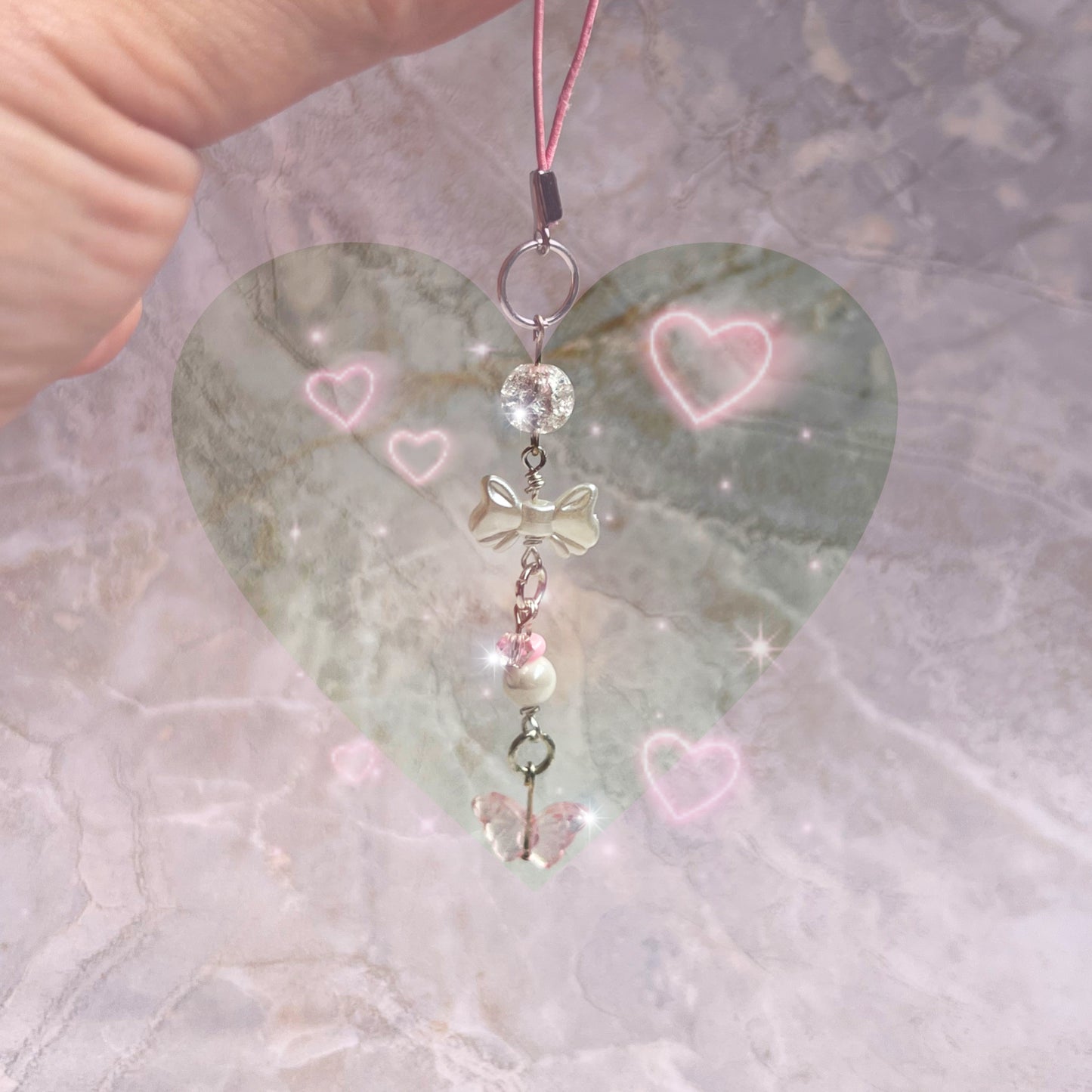 Bow and Butterfly Phone Charms