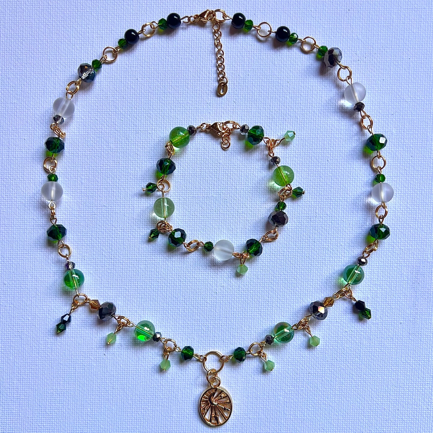 enchanted forest at night necklace