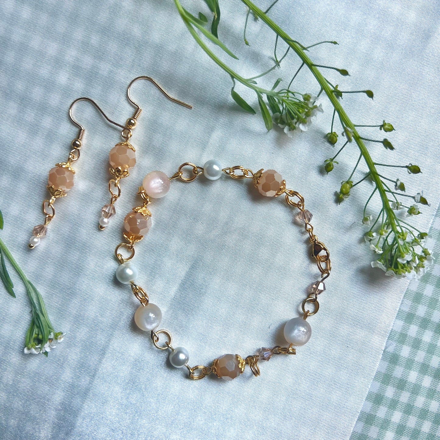 Sun-Kissed Pearl Bracelet