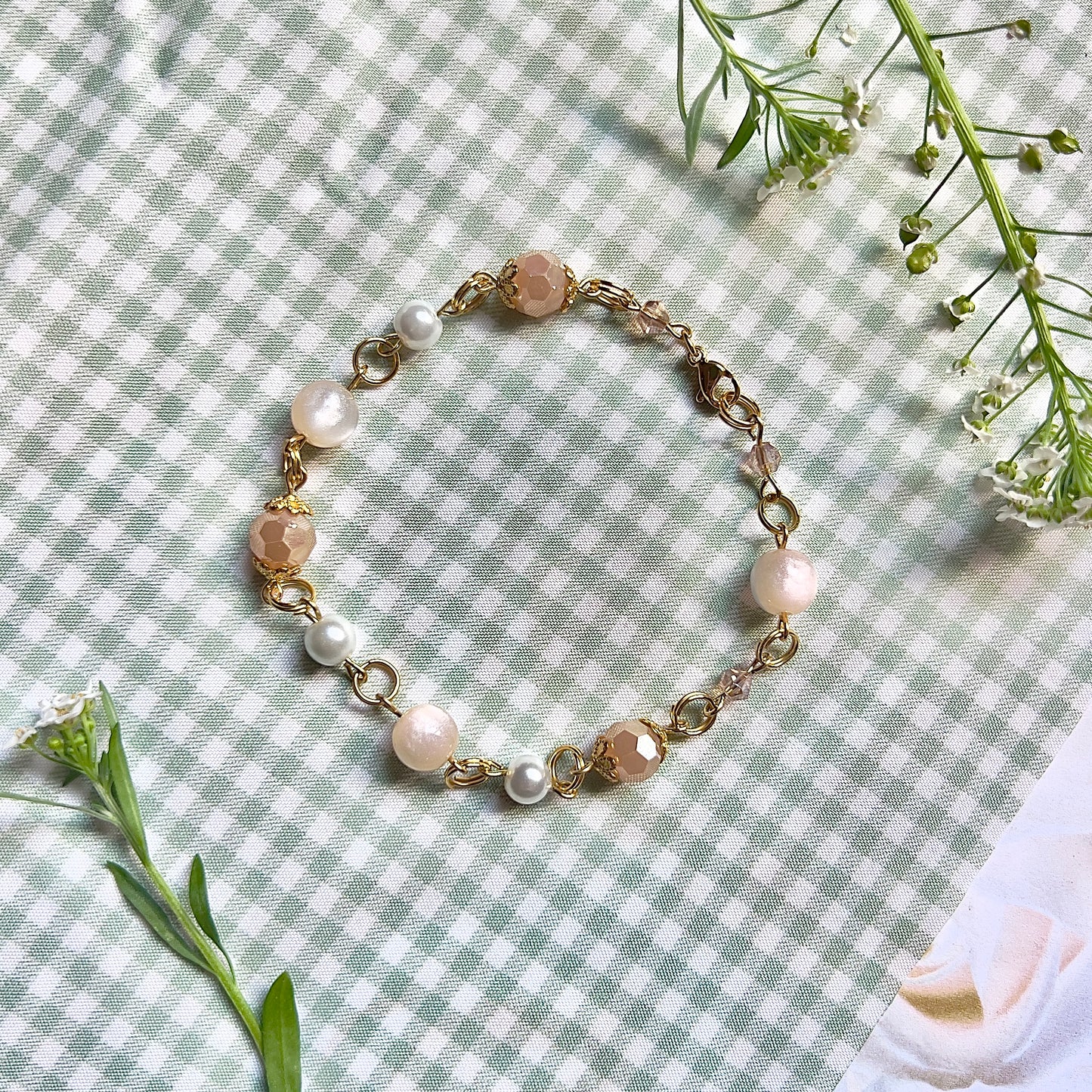 Sun-Kissed Pearl Bracelet