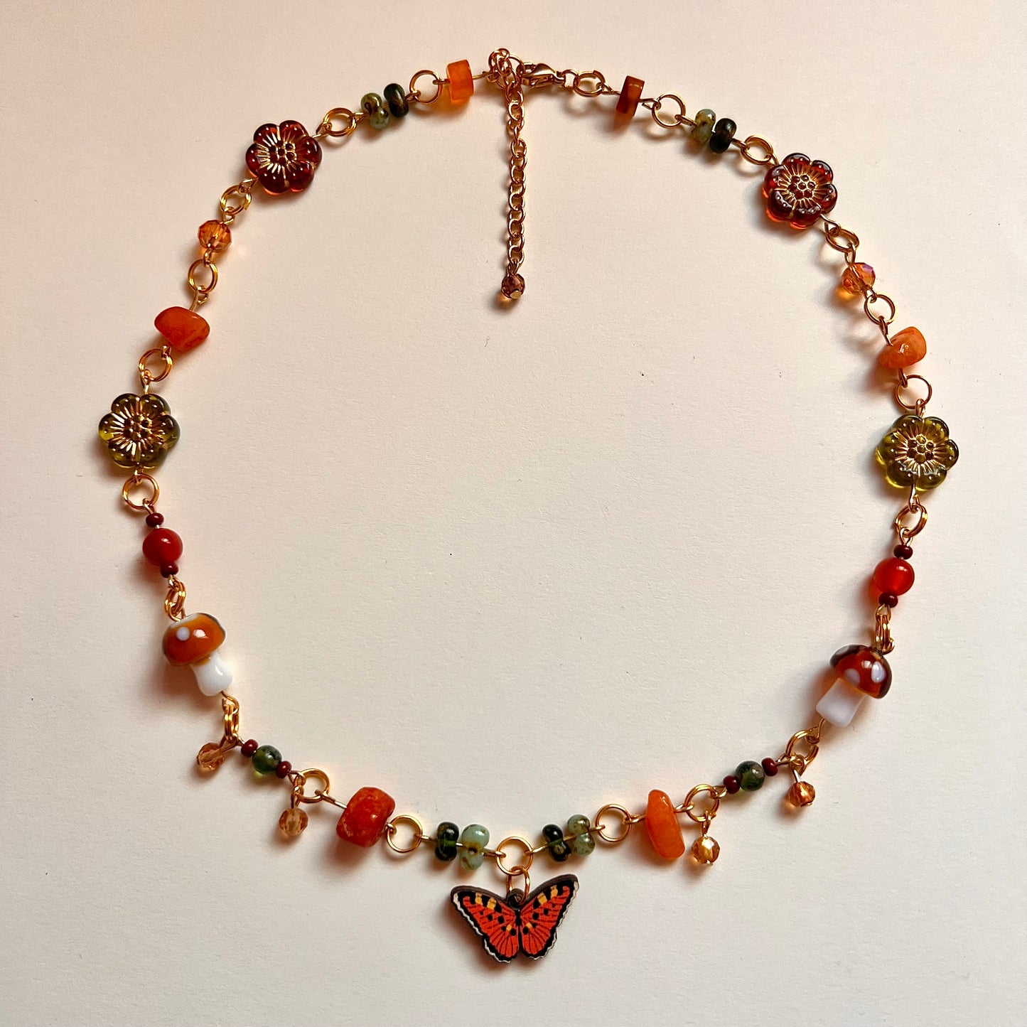 Autumn Butterfly Necklace