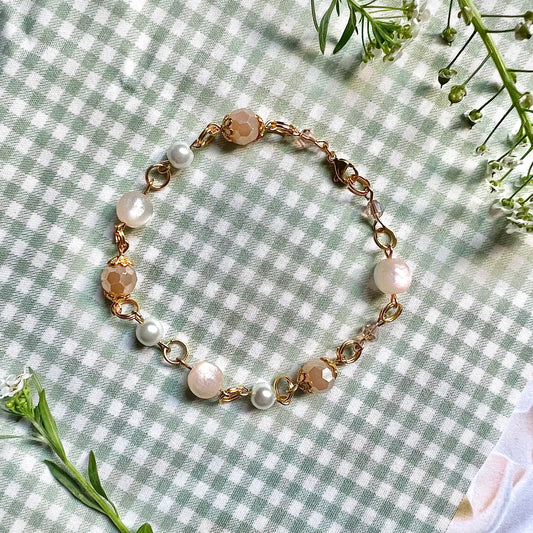 Sun-Kissed Pearl Bracelet