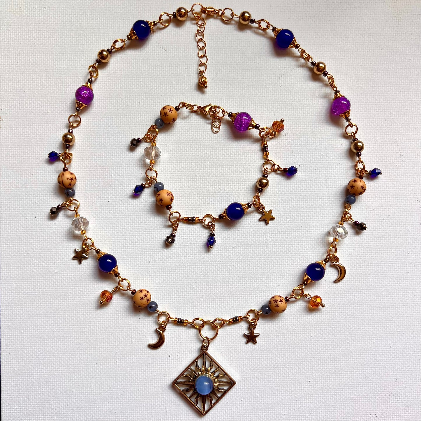 Moonbeam Magic Set - Celestial Necklace & Bracelet Bundle