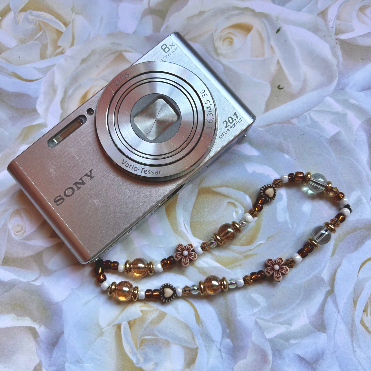 Ready-Made Beaded Camera Strap