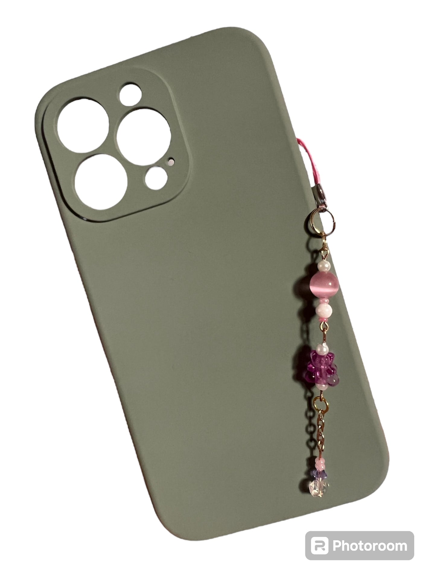 Daisy Bead Phone Charm Keychain Lanyard