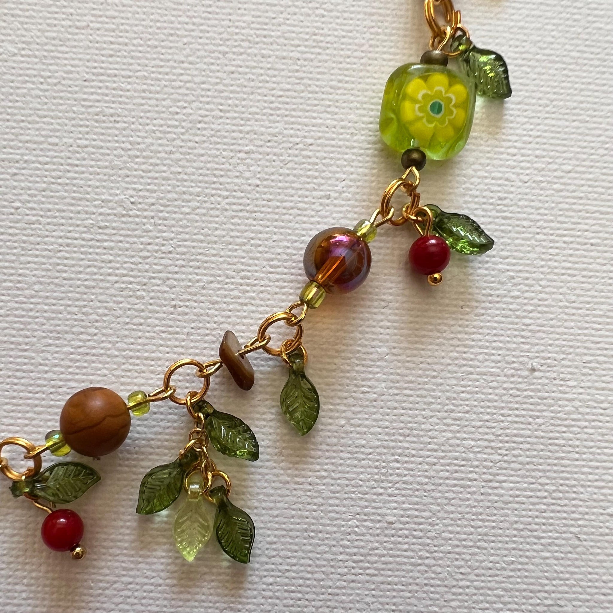 Gold-Plated Arrietty-Inspired Spring Necklace – Studio Ghibli Fairycore Jewelry