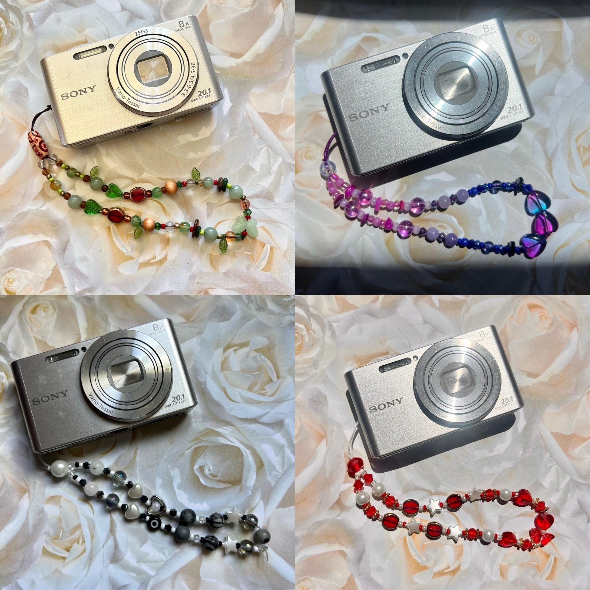 Personalized Camera Wristlet Strap with Custom Name, Photographers Gift, Beaded Phone Charm, Graduation Gift