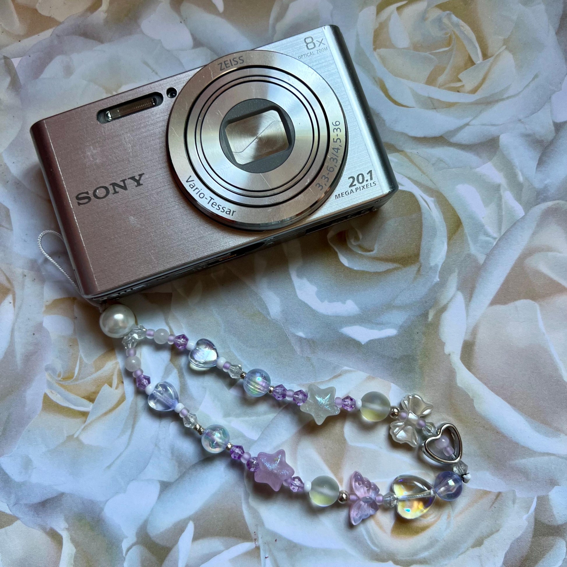 Personalized Camera Wristlet Strap with Custom Name, Photographers Gift, Beaded Phone Charm, Graduation Gift