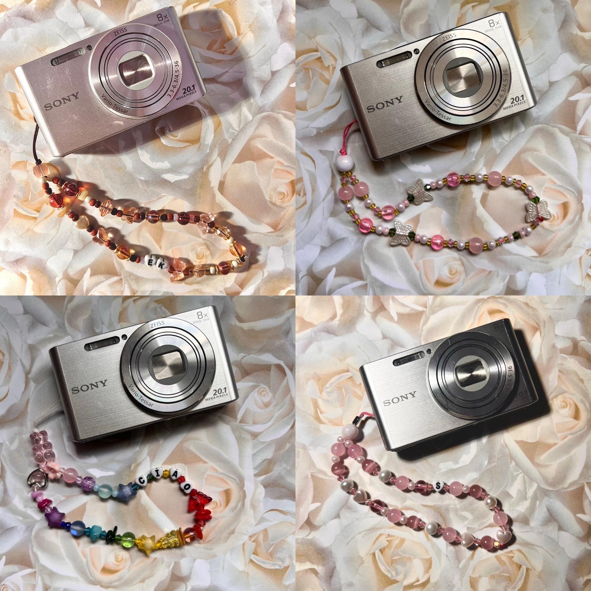 Personalized Camera Wristlet Strap with Custom Name, Photographers Gift, Beaded Phone Charm, Graduation Gift